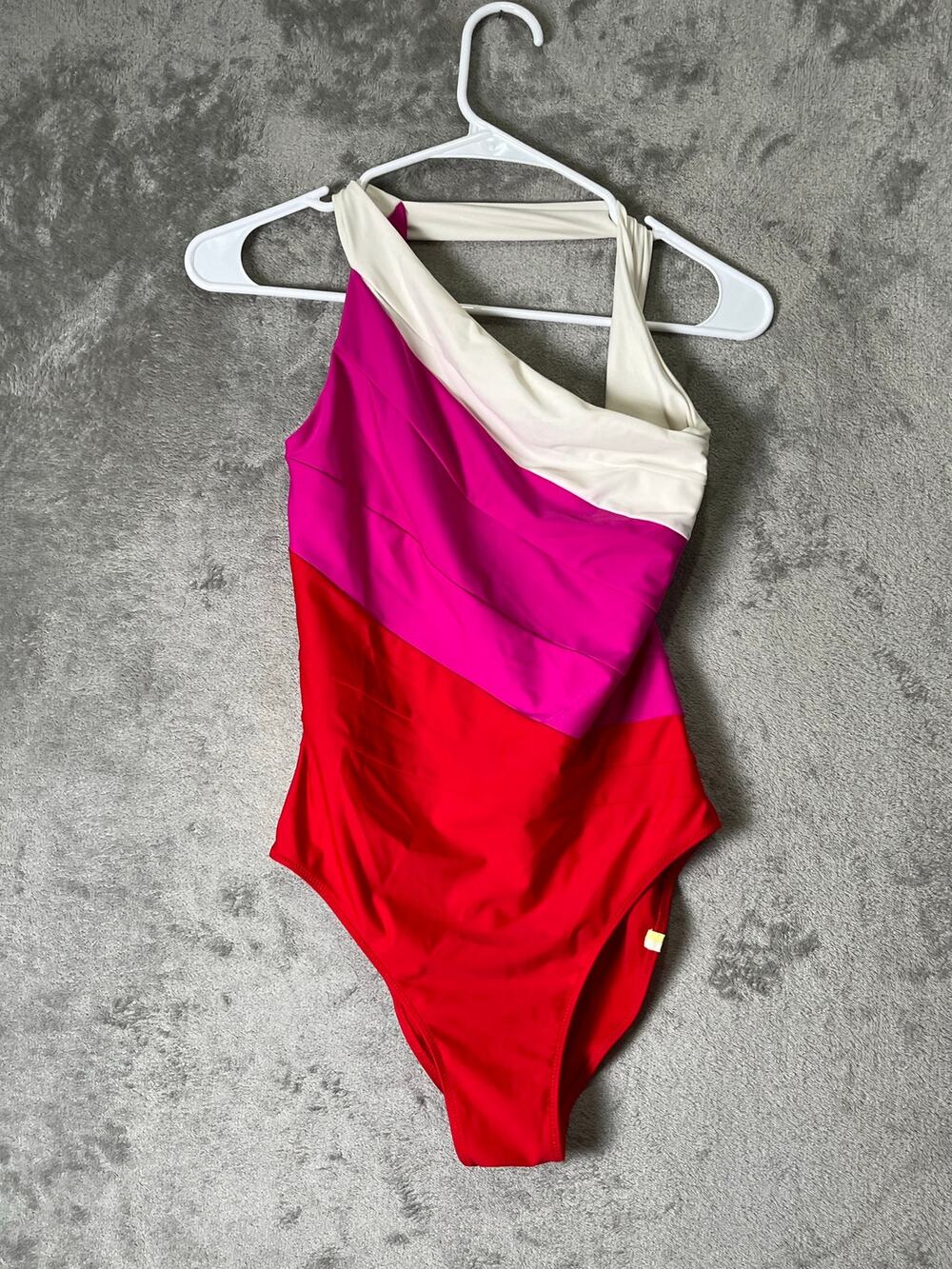 Summersalt The Sidestroke One Shoulder Colorblock One Piece Swimsuit Size 6